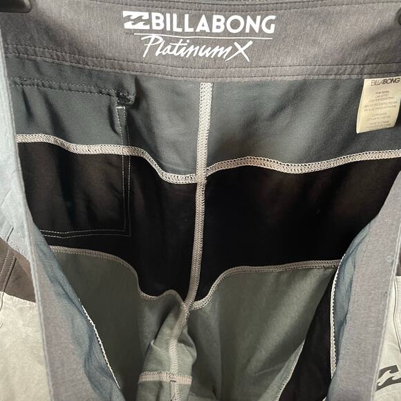 Billabong Platinum X Board Shorts Men's 36 Blue Color Block Swimwear Beach Surf - Picture 7 of 9